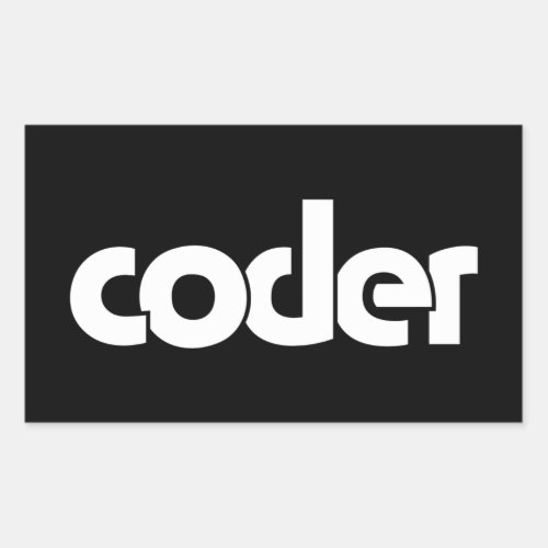 Coder Rectangular Sticker