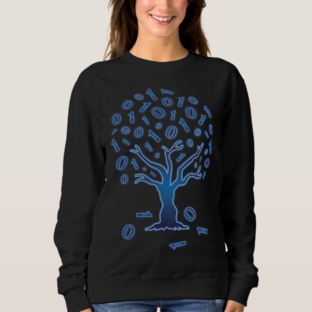 Coder Tree Computer Programmer Coding Expert Sweatshirt (Front)