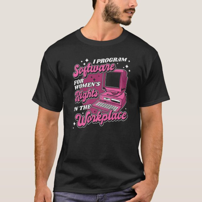 Coder Workplace Coding Software Engineer Programme T-Shirt (Front)