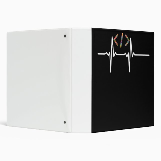 Coders Funny | Computer Software Programmer Coding 3 Ring Binder (Background)