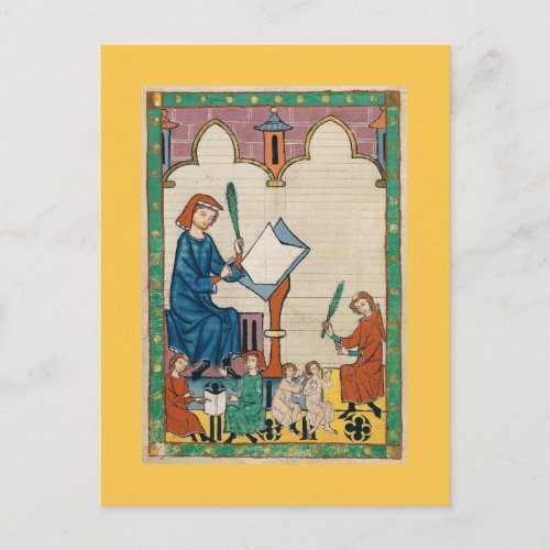Codex Manesse Postcard