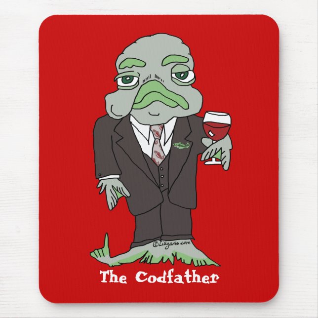 Codfather Cod fish Mousepad (Front)
