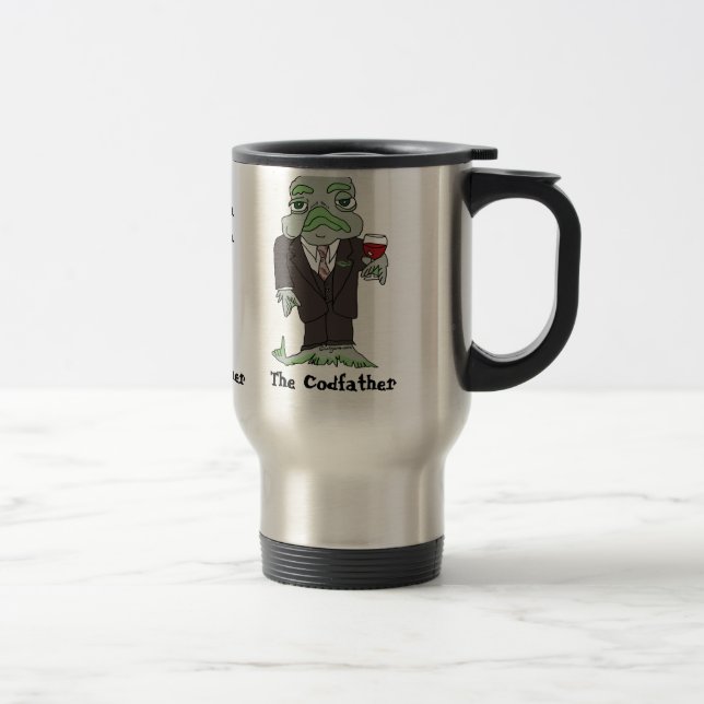 Codfather Travel Coffee Mug (Right)