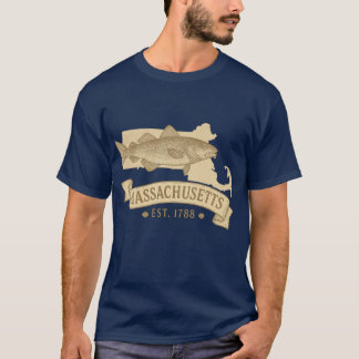 Codfish Est. Massachusetts Vintage Men's T-Shirt
