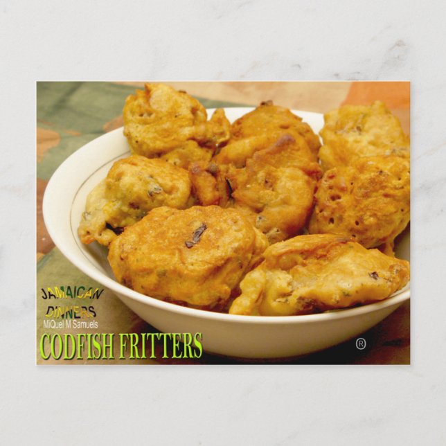 Codfish Fritters Postcard (Front)