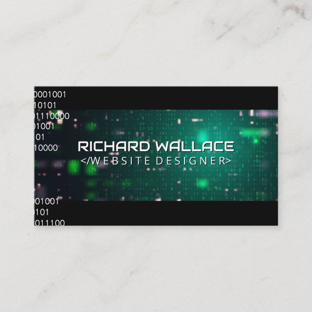 Coding Background | Software Developer Business Card (Front)