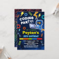 Coding Birthday Party Invitation for Kids | Zazzle