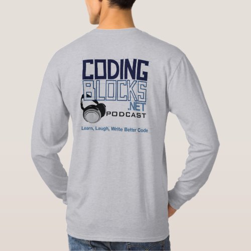 Coding Blocks Podcast Mascot with Headphones T_Shirt