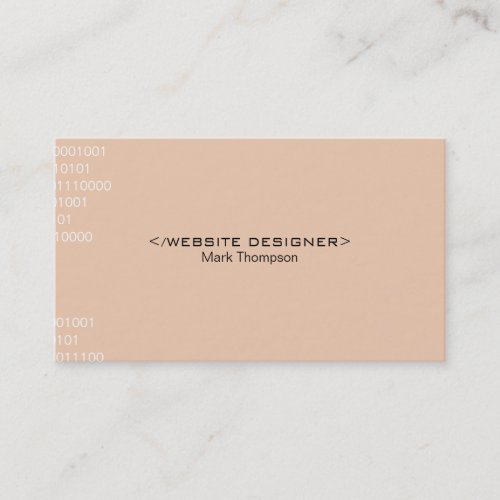 Coding Business Card