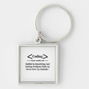 Coding Coder Developer Programmer Coding Keychain