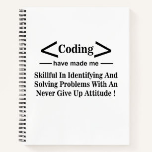 Coding Coder Developer Programmer Coding Notebook