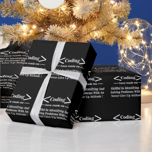 Coding Coder Programmer Coding Wrapping Paper (Holidays)