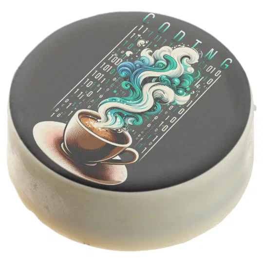 Coding &amp; Coffee: Tech Enthusiast's Dream Art Chocolate Covered Oreo