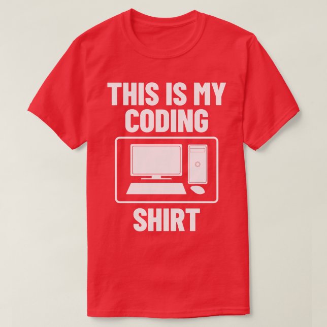 Coding Computer Programming T-Shirt (Design Front)
