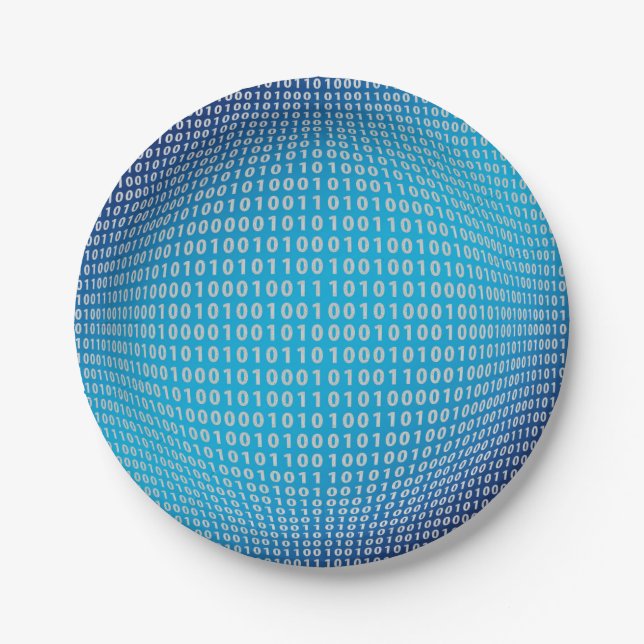 Coding (Cyber World) Paper Plates (Front)