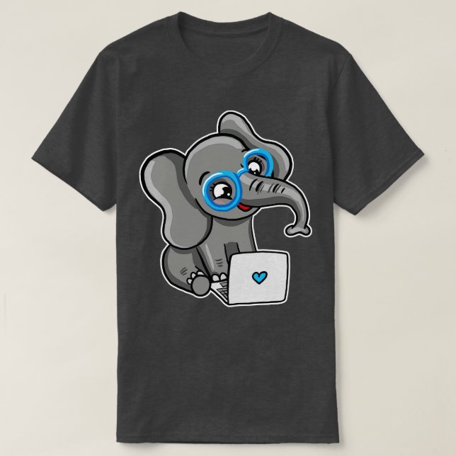 Coding Elephant T-Shirt (Design Front)