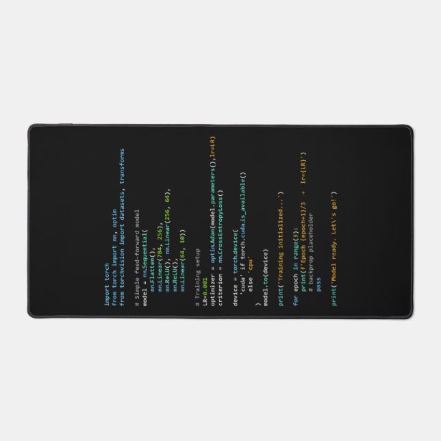 Coding Humor - Developer Logic and Tech Life Desk Mat (Front)