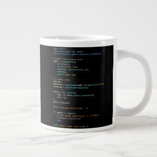 Coding Humor - Developer Logic and Tech Life Giant Coffee Mug