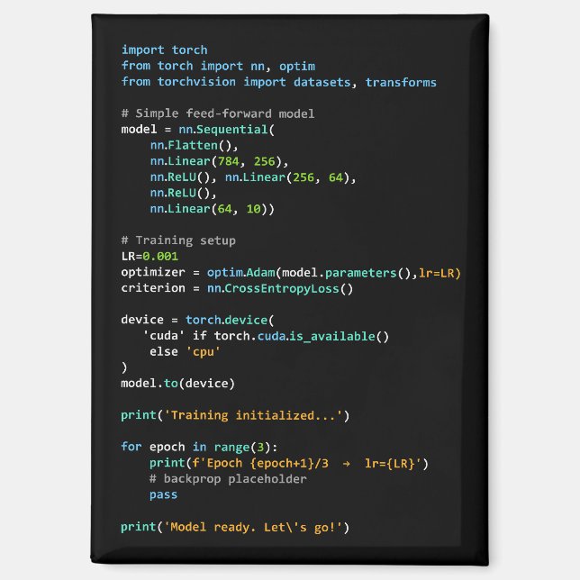 Coding Humor - Developer Logic and Tech Life Magnet (Front)