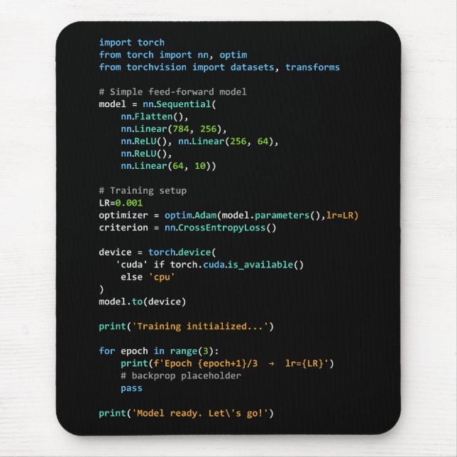 Coding Humor - Developer Logic and Tech Life Mouse Pad (Front)
