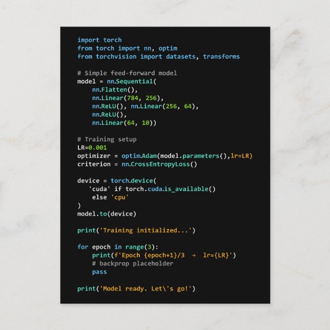 Coding Humor - Developer Logic and Tech Life Postcard (Front)
