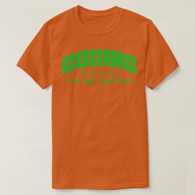 Coding Is My dio Funny Programmer T-Shirt (Design Front)
