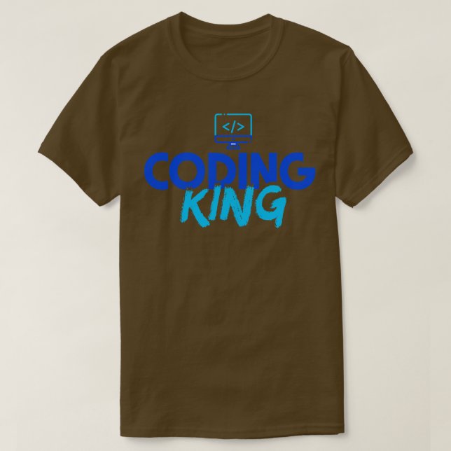 Coding King T-Shirt (Design Front)