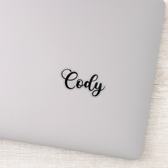 Cody Name - Handwritten Calligraphy Sticker (Detail)