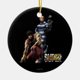 Cody Vs. Guy Ceramic Ornament