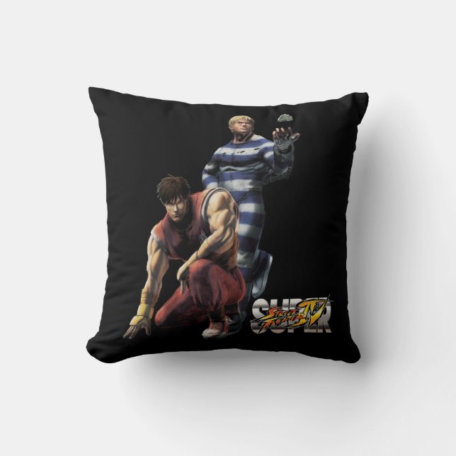 Cody Vs. Guy Throw Pillow (Front)