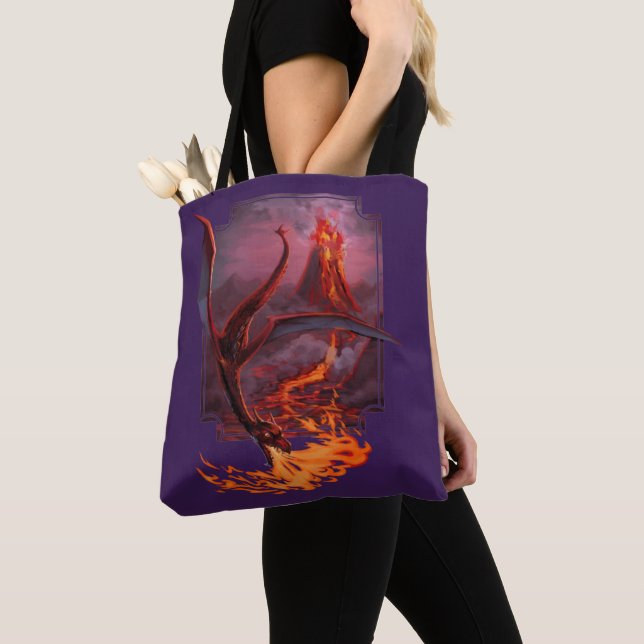 Cody's Lava Dragon Tote Bag (Close Up)