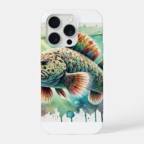 Coelacanth 200624AREF104 _ Watercolor iPhone 15 Pro Case