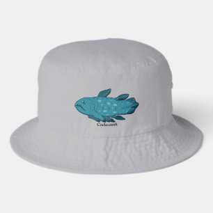 Coelacanth- Ancient Fish Print Bucket Hat