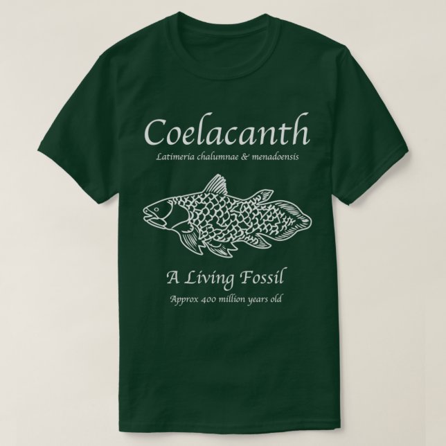 Coelacanth Living Fossil  T-Shirt (Design Front)