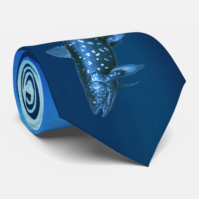 Coelacanth Neck Tie (Rolled)