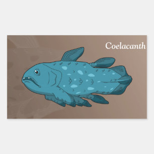 Coelacanth Rectangular Sticker