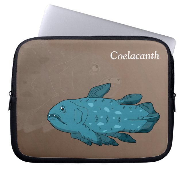 Coelacanth- The Living Fossil Laptop Sleeve (Front)
