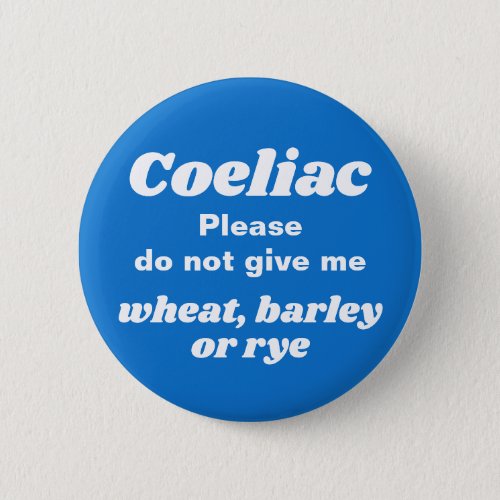 Coeliac Disease Blue Button