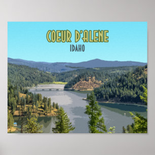 Coeur d’Alene Idaho Souvenir Poster