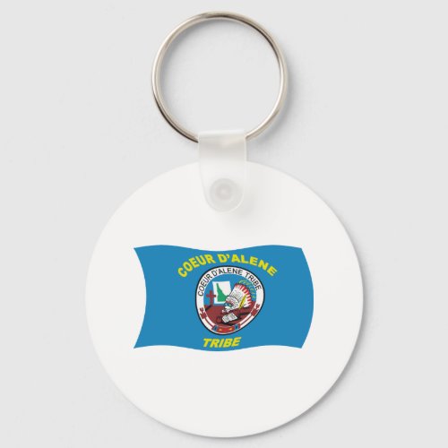 Coeur dAlene Flag Keychain