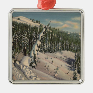 Coeur d'Alene, ID - Coeur d'Alene Metal Ornament