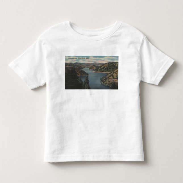 Coeur d'Alene, ID - View of Beauty Bay Toddler T-shirt (Front)