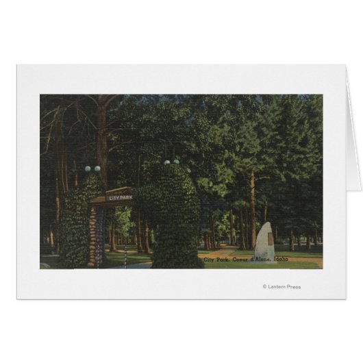 Coeur d'Alene, ID - View of City Park Cards (Front Horizontal)