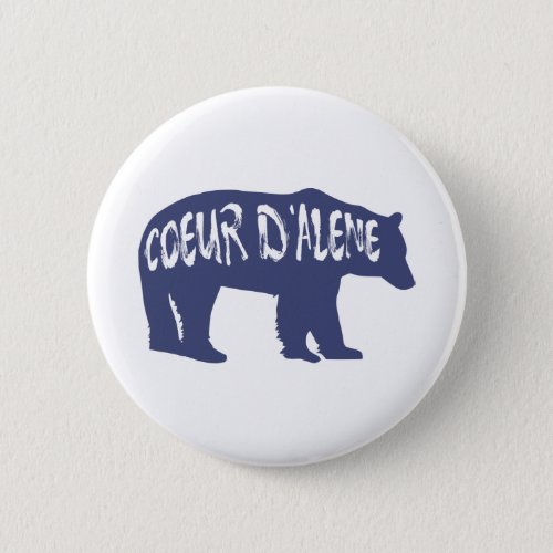 Coeur dAlene Idaho Bear Button