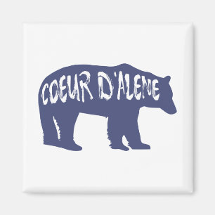 Coeur d'Alene Idaho Bear Magnet