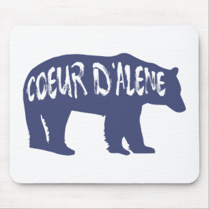 Coeur d'Alene Idaho Bear Mouse Pad