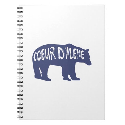 Coeur dAlene Idaho Bear Notebook