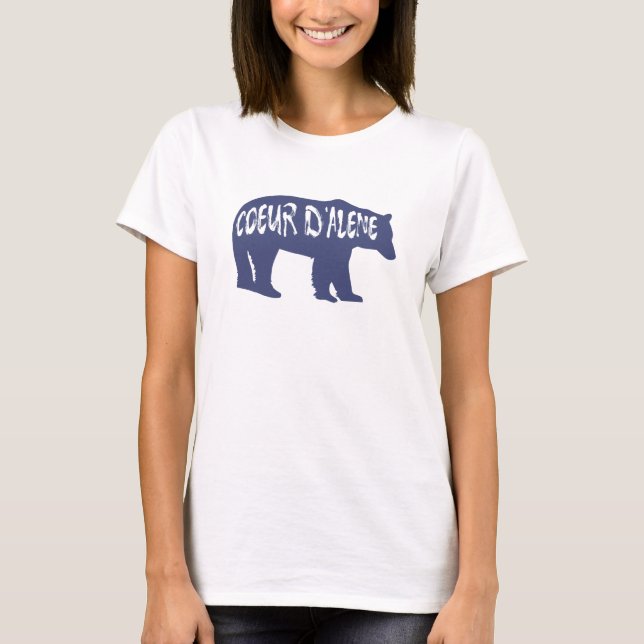 Coeur d'Alene Idaho Bear T-Shirt (Front)