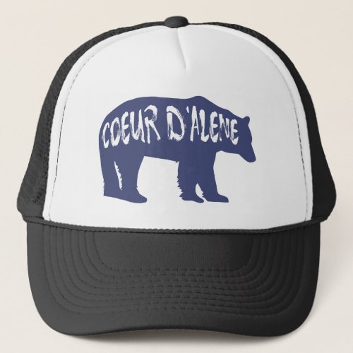 Coeur dAlene Idaho Bear Trucker Hat