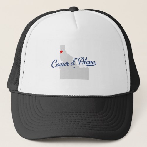 Coeur Dalene Idaho ID Shirt Trucker Hat